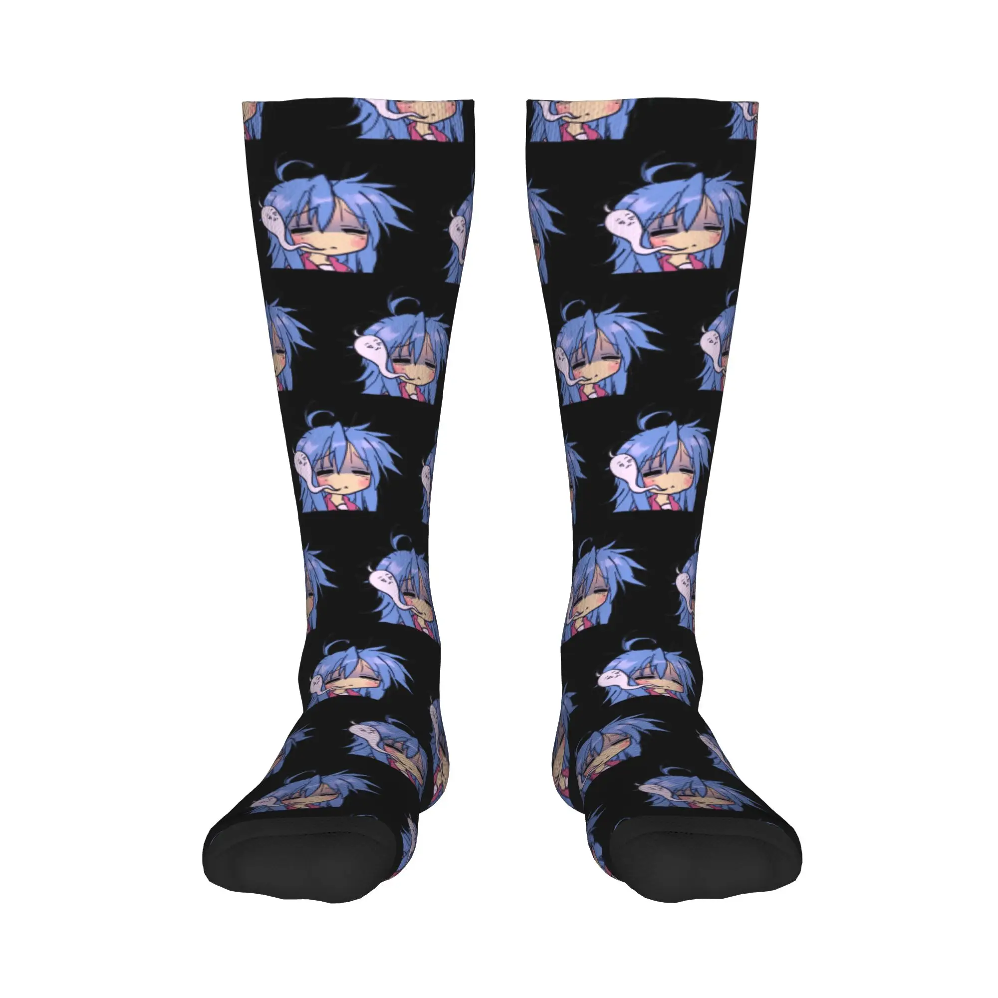 

All Seasons Crew Stockings dead tired izumi konata lucky star Socks Harajuku Funny Hip Hop Long Socks Accessories for Men Women