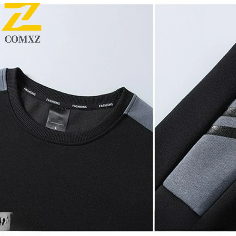 Mens Sportswear Autumn Tracksuit 3 Piece Sets Sports Suit Jacket+sweatshirt+Pant Sweatsuit Male Trendy Windproof  Men Clothing