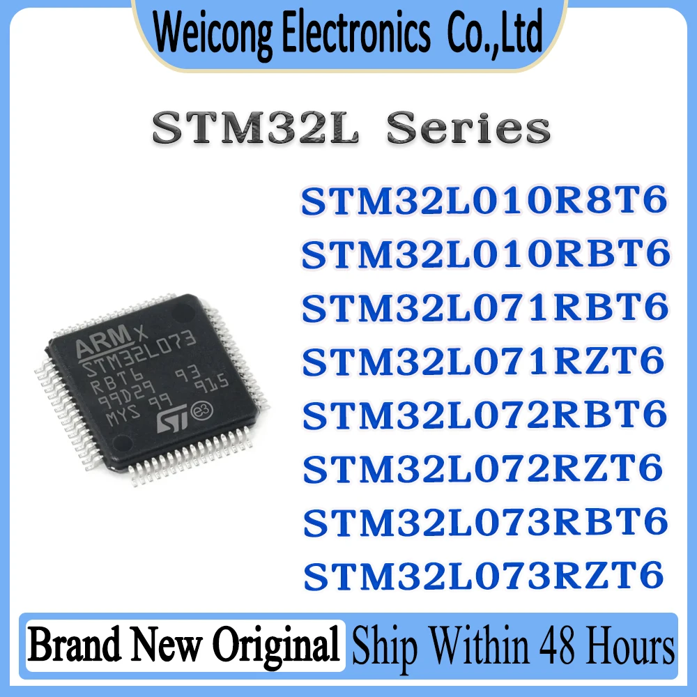 

STM32L010R8T6 STM32L010RBT6 STM32L071RBT6 STM32L071RZT6 STM32L072RBT6 STM32L072RZT6 STM32L073RBT6 STM32L073RZT6 STM IC MCU Chip