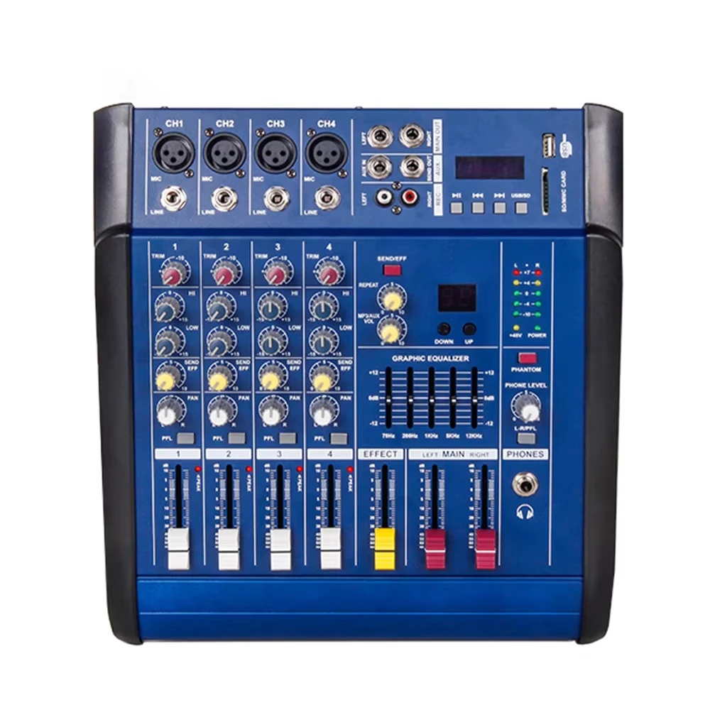 PMX402D 4 Channel Metal Power Mixer 350W*2 Channel