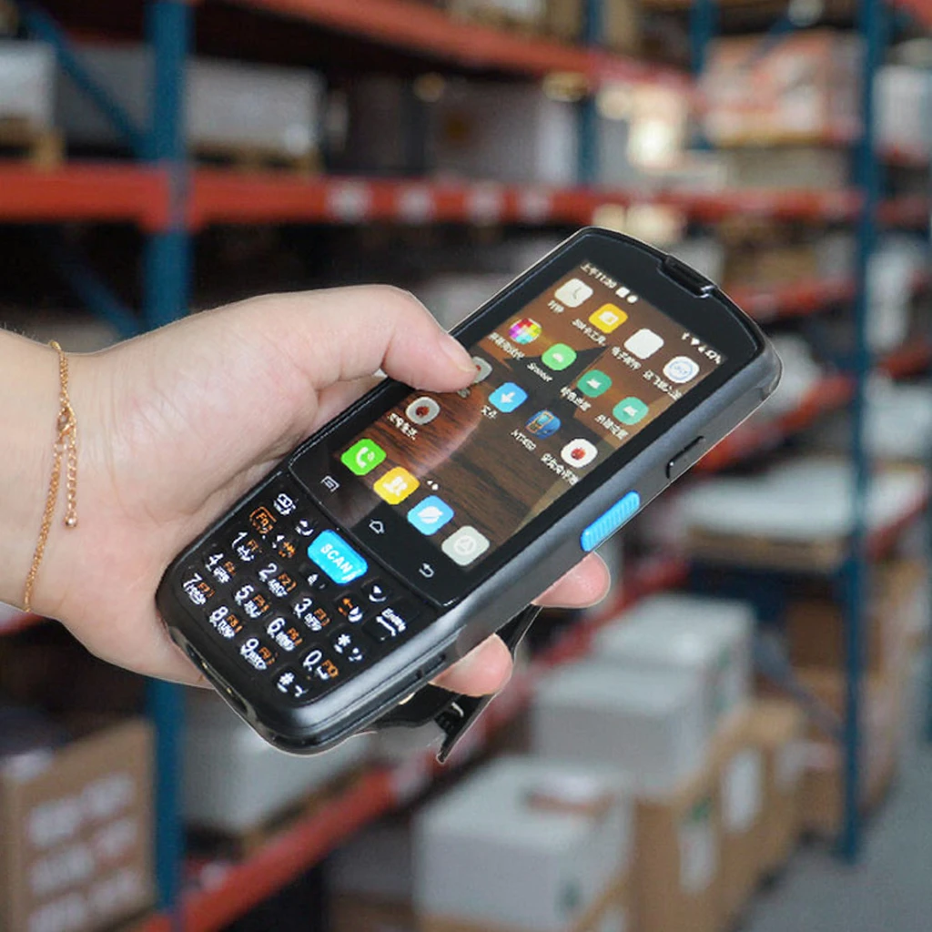 

Android 14 NFC 4G Rugged Handheld PDA Scanner Portable Warehouse Mobile Data Collection Terminal with 16GB ROM
