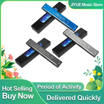 24 Holes Harmonica C Tone Tremolo Harmonica Beginner  Adult Child Beginner Teaching Gift Woodwind Instruments Mouth Organ