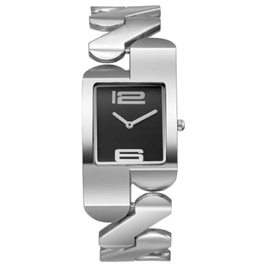 

Men Women Square Watches: Analog Big Numerals Quartz Watch Stainless Steel Link Chain Couples Matching Bracelet Watch for Mothe