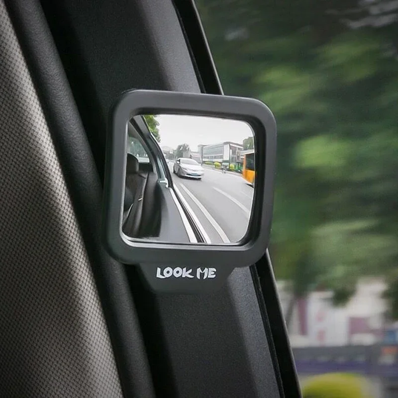 Car Baby Safety Mirror Wide Angle Rear Seat Infant Observation Mirror Anti Glare Blind Spot Eliminator Auto Accessory