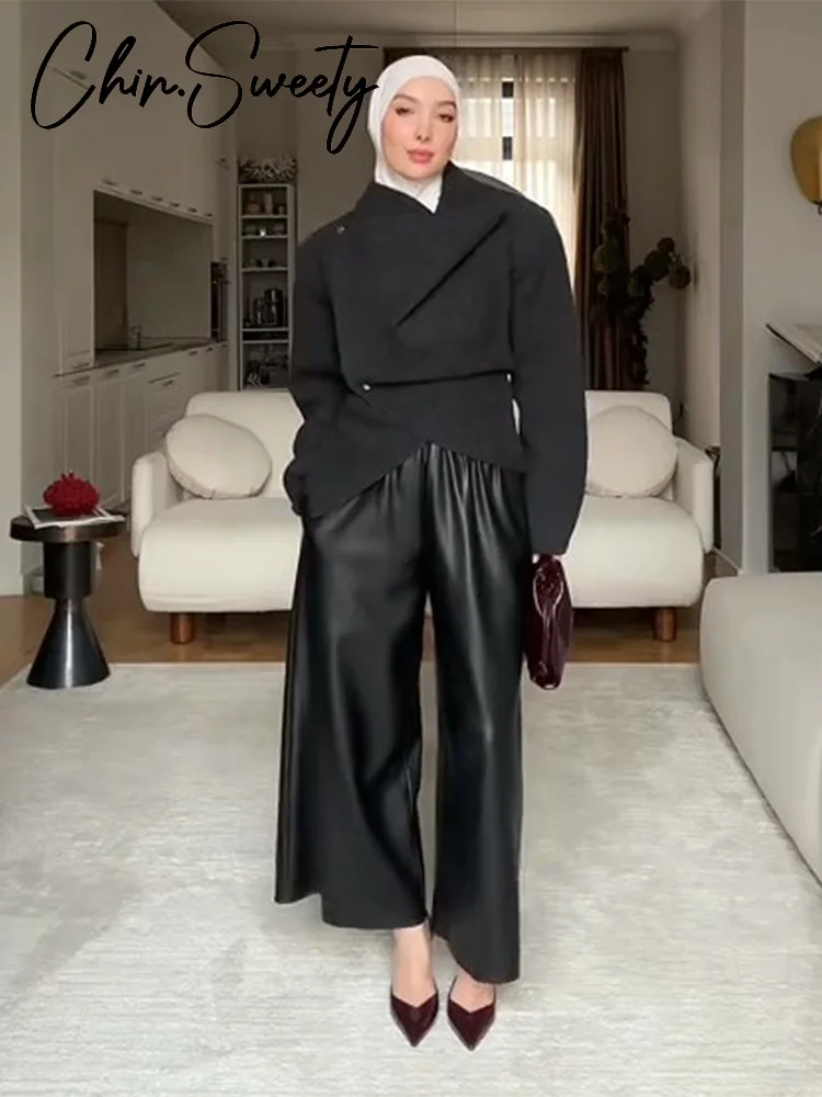 

Элегантный блейзер, пальто, юбка, комплект, асимметричная булавка, однотонная куртка с длинными рукавами, прямая юбка с боковым разрезом, 2025 г., зима-весна, шикарные женские комплекты