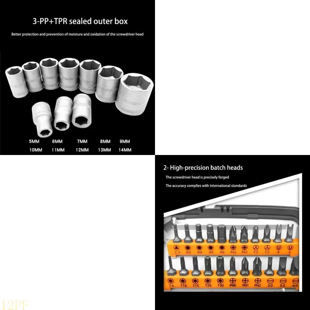 12PF Ratcheting Screwdriver with Case for Electronics Repair 38 in 1 Ratchet Screwdriver Set with Precisions Bit