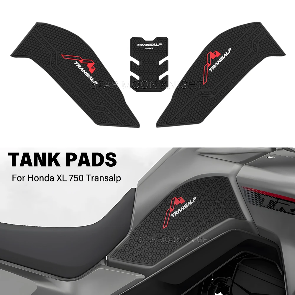 Für HONDA XL 750 TRANSALP XL 750 2023 2024 2025 Seite Kraftstoff Tank Pad Schutz Aufkleber Aufkleber Gas Knie Grip traktion Pad Tankpad