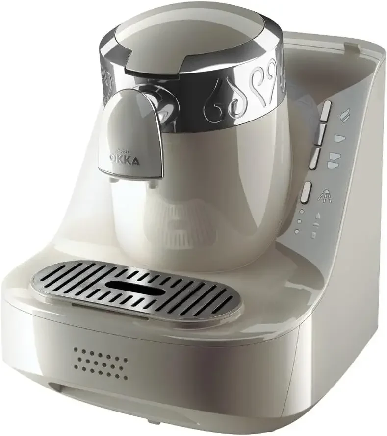 Máquina automática de café turco/grega, UL, branco/prata