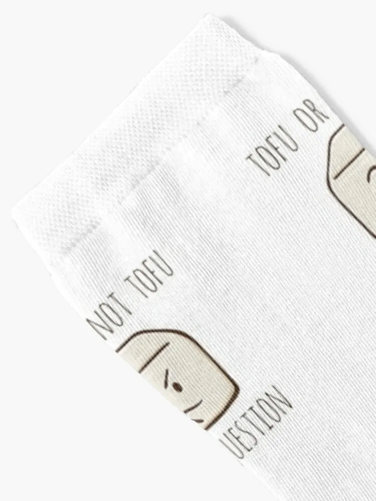 Tofu Or Not Tofu Is The Question Socks Thick Socks Warm Socks Funny Socks