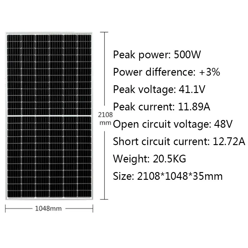 Zestaw paneli słonecznych kompletny dla domu 10000 w 380V 3 fraza Growatt inwerter sieciowy 10KW Dual MPPT Panel PV 500W System siatki