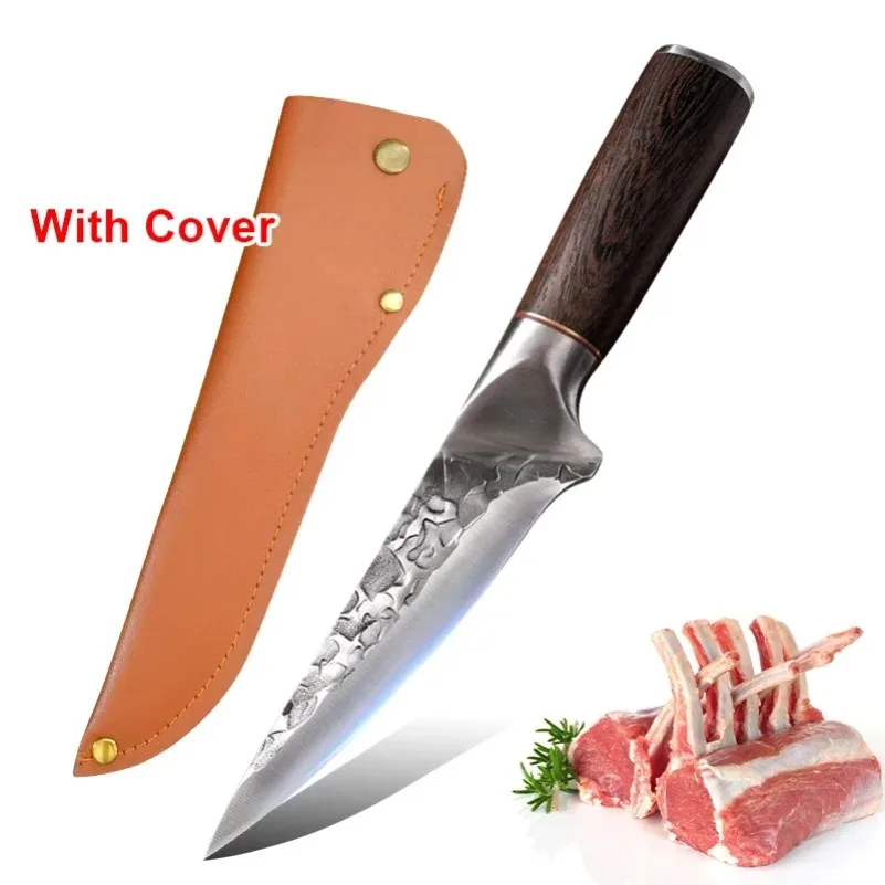 Ausbeinmesser BBQ Schneiden Obst Steak Messer Chef Kochen Fleisch Hackmesser Küchenmesser Scharfe Klinge Holzgriff Ausbeinen Metzgermesser