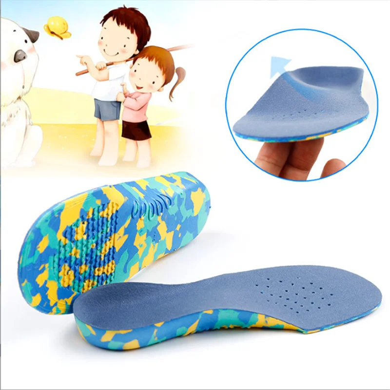 Specialty Ortopedic Children\'s Insole For Shoes Kids High Arch Support Flat Feet Shoes Pad Lightweight Comfortable Baby Insoles