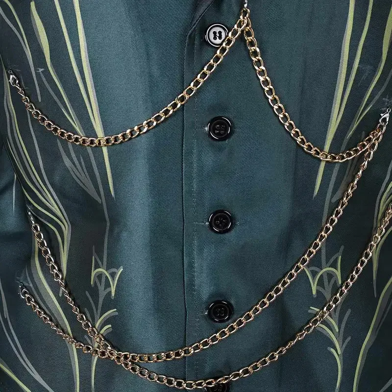 CyMovie Wicked The Wonderful Wizard of Oz Cosplay Green Uniform Complete Set Men Christmas Halloween New Year Role Play Costume