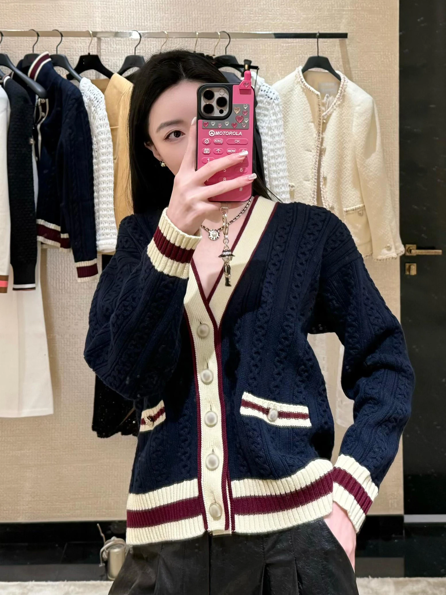 

Вязаный кардиган в стиле ретро для женщин, на раннюю осень, повседневный, элитный, очень красивый свитер, корейский стиль