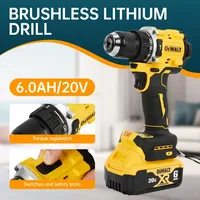 Dewalt DCD805 Cordless Hammer Drill Driver Kit Bare Tool 20V MAX 1/2 in Rechargeable Power tools Electric drill 전동드릴 dremel