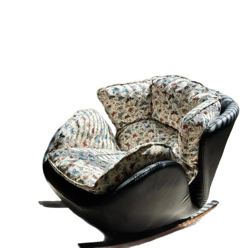 

Casual eggshell rocking chair, designer lazy sofa