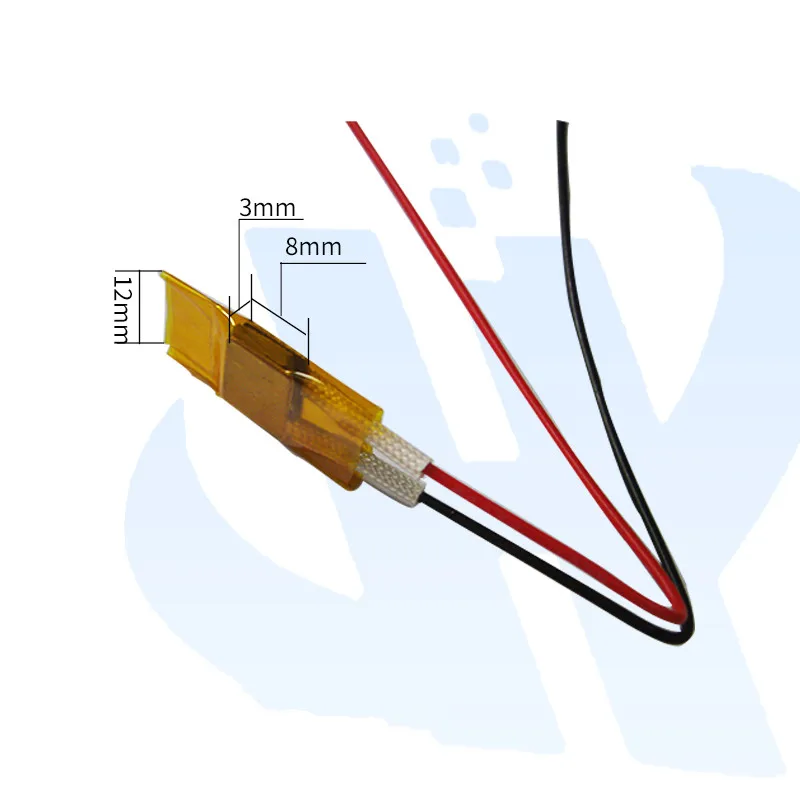 Film isolante 12*8*3 elemento riscaldante PTC calore termostatico a bassa potenza 5V 12V 24V 220V 1W-20W 50C ~ 270C 12x8x3mm