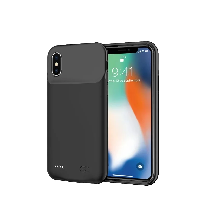Étui de chargeur de batterie pour IPhone X, 5V, 6800mAh, pour IPhone XS/XR/XS Max, charge sans fil, batterie externe, couvercle de charge magnétique