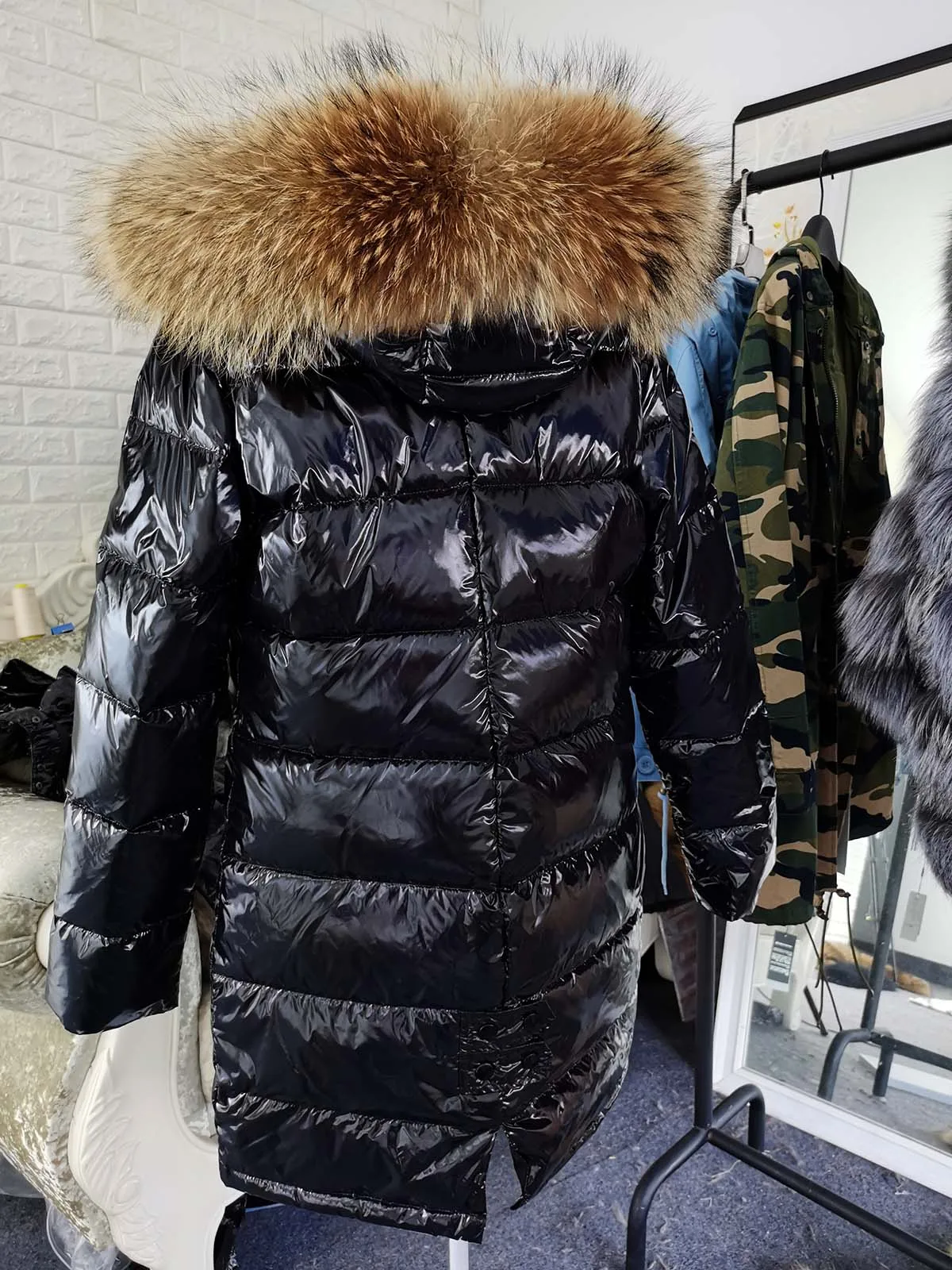 Maomaokong Winter waterproof Jacket Real White Duck