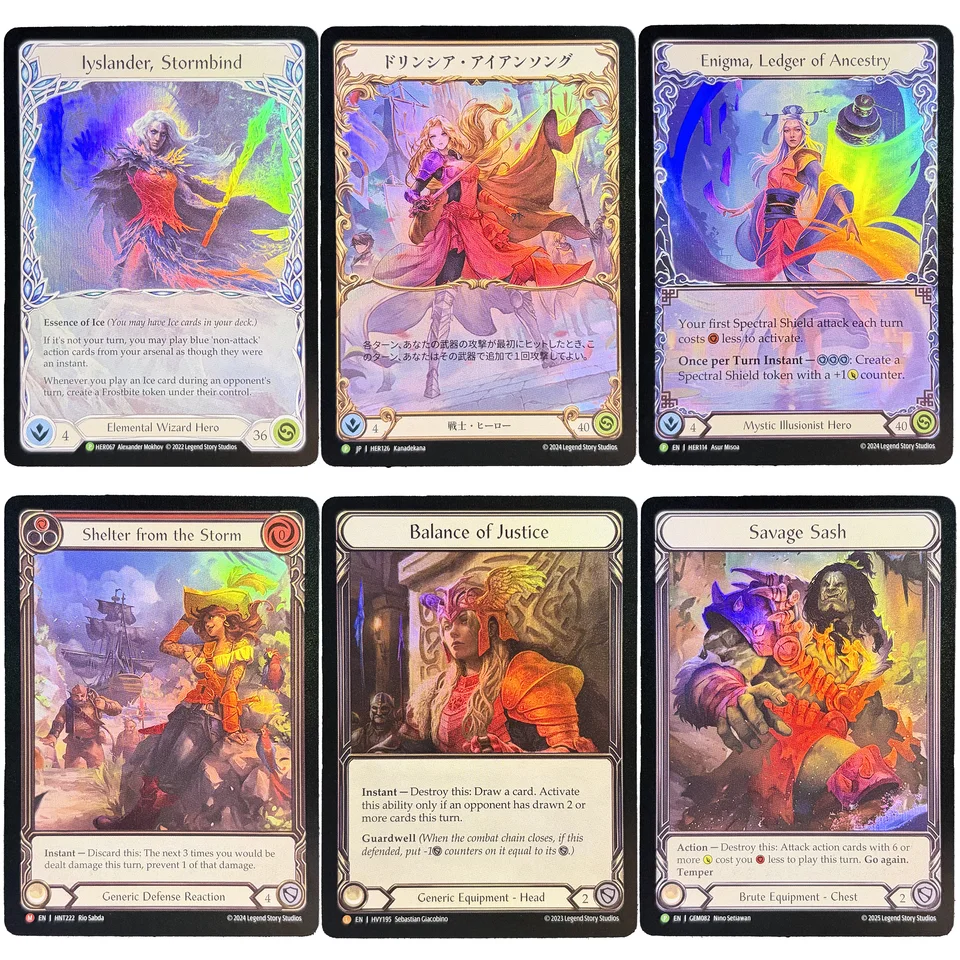 FAB Alternate Art Rainbow Foil Hero Cards Iyslander/Enigma Balance