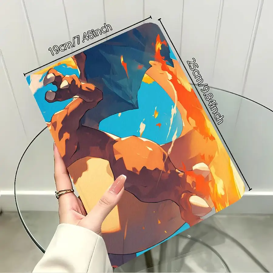 Cool Pokemons Charizard With Pencil Holder Case for Samsung Galaxy Tab S11 A11 S10FE A7 Lite S9+ S10 Lite A9Plus S10 Plus A8 S9