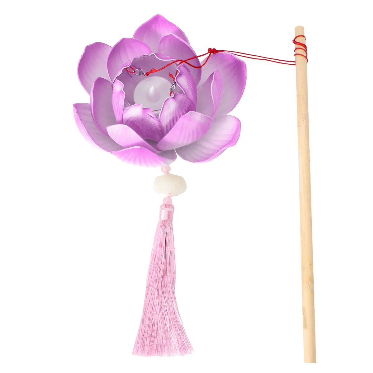 

Lotus Lantern Props Lights for Wedding Festive Party Lanterns Portable Decor Purple