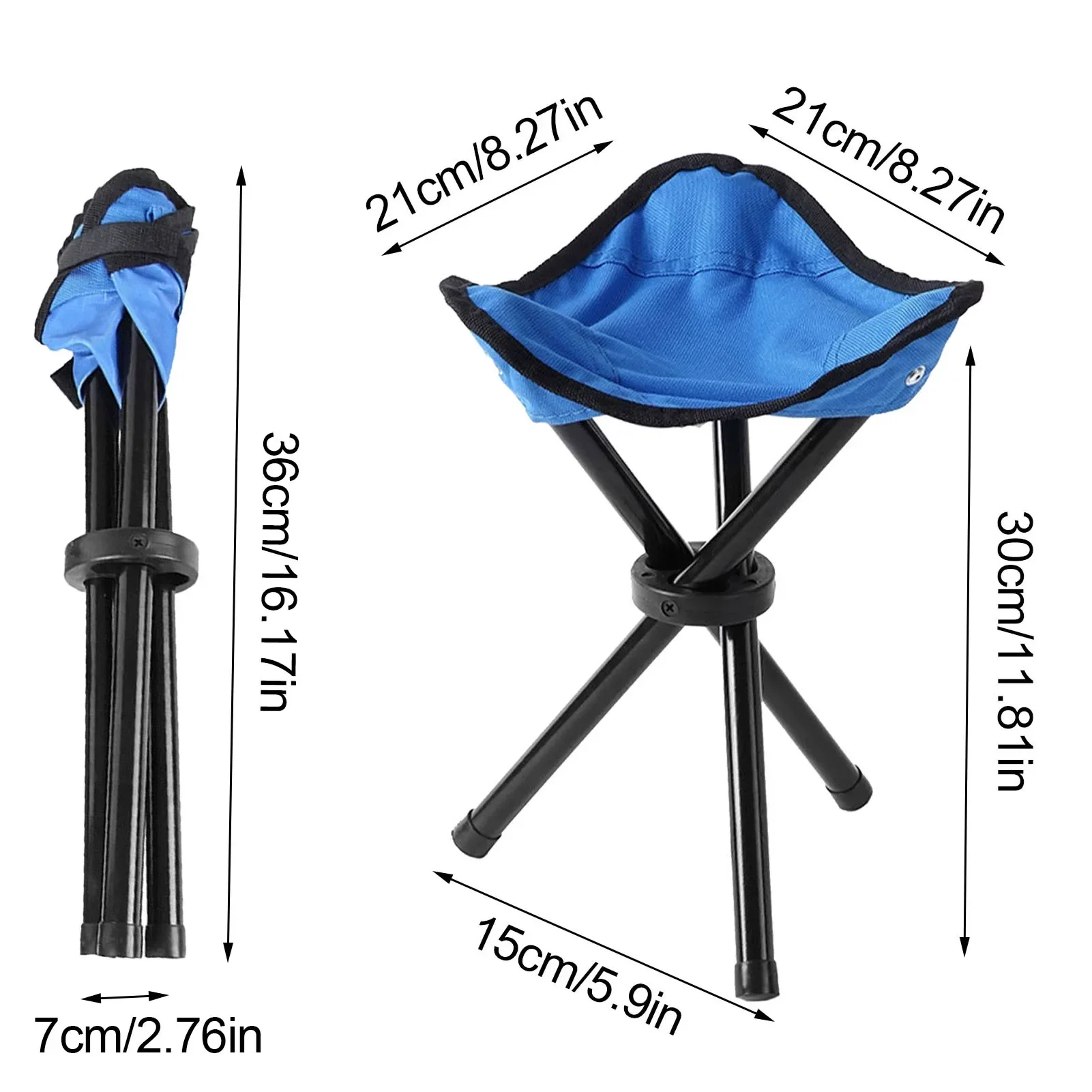 Outdoor Multi Function Portable Folding Stool Triangle stool Lightweight Ultralight Lightweight Camping Fishing Slacker Chair