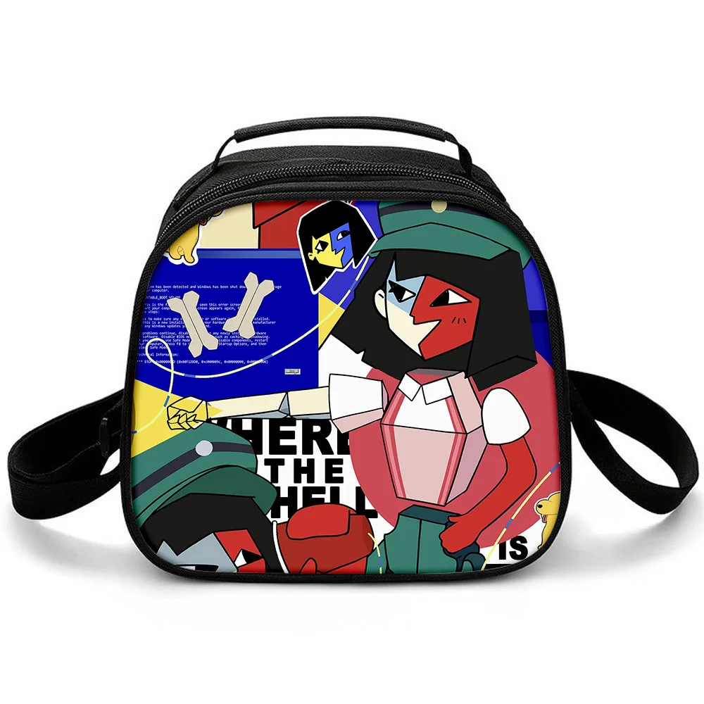 الفاخرة Crossbody ENA حلم شواء نصف دائرة Lunchbox العزل الحراري الغذاء حقيبة الغداء ثلاثية الأبعاد مطبوعة معزول حقائب اليد أكياس الجليد #2