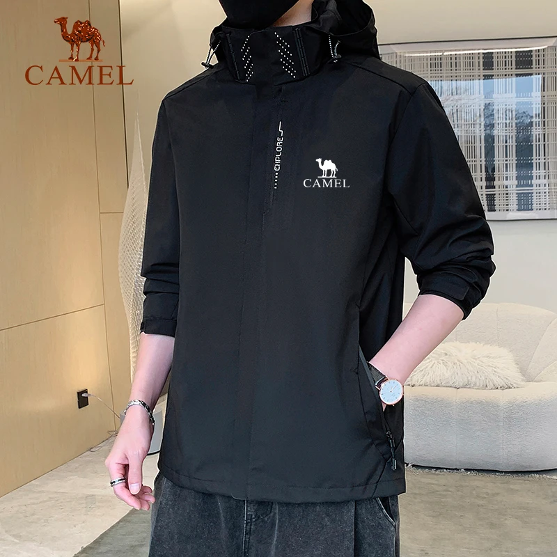 

High Quality New Spring and Autum Men's Business Casual Hooded Sport Jacket Hooded Zipper Jacket for Man Cotton Coat Windbreaker