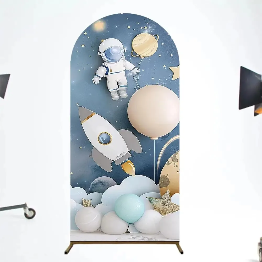 Cartoon Arch Background Party Background Elastic Fabric Baby Birthday Party Wedding Photography Props