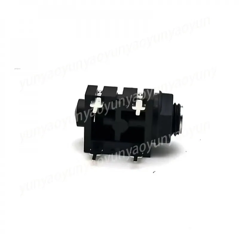 10PCS 4Pin 6.35mm Microphone Female Stereo Audio Socket Jack Connector 6.35mm Direct Plug Mono Female Socket