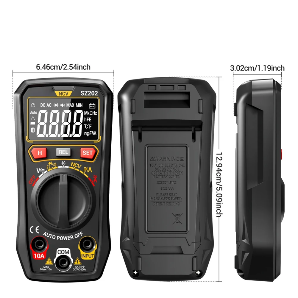 1PC มัลติมิเตอร์แบบดิจิตอลสูงสําหรับการบํารุงรักษาความแม่นยําจอแสดงผลดิจิตอลมัลติมิเตอร์เครื่องมือไฟฟ้าเครื่องมือ