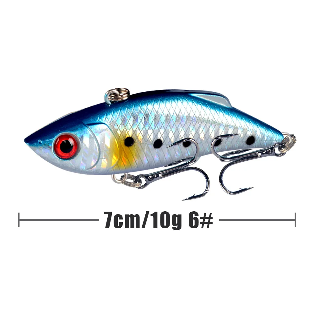 5 قطعة VIB الصيد إغراء الصلب الاصطناعي فيبي Lipless البلاستيك الاهتزاز غرق الهزاز الطعم