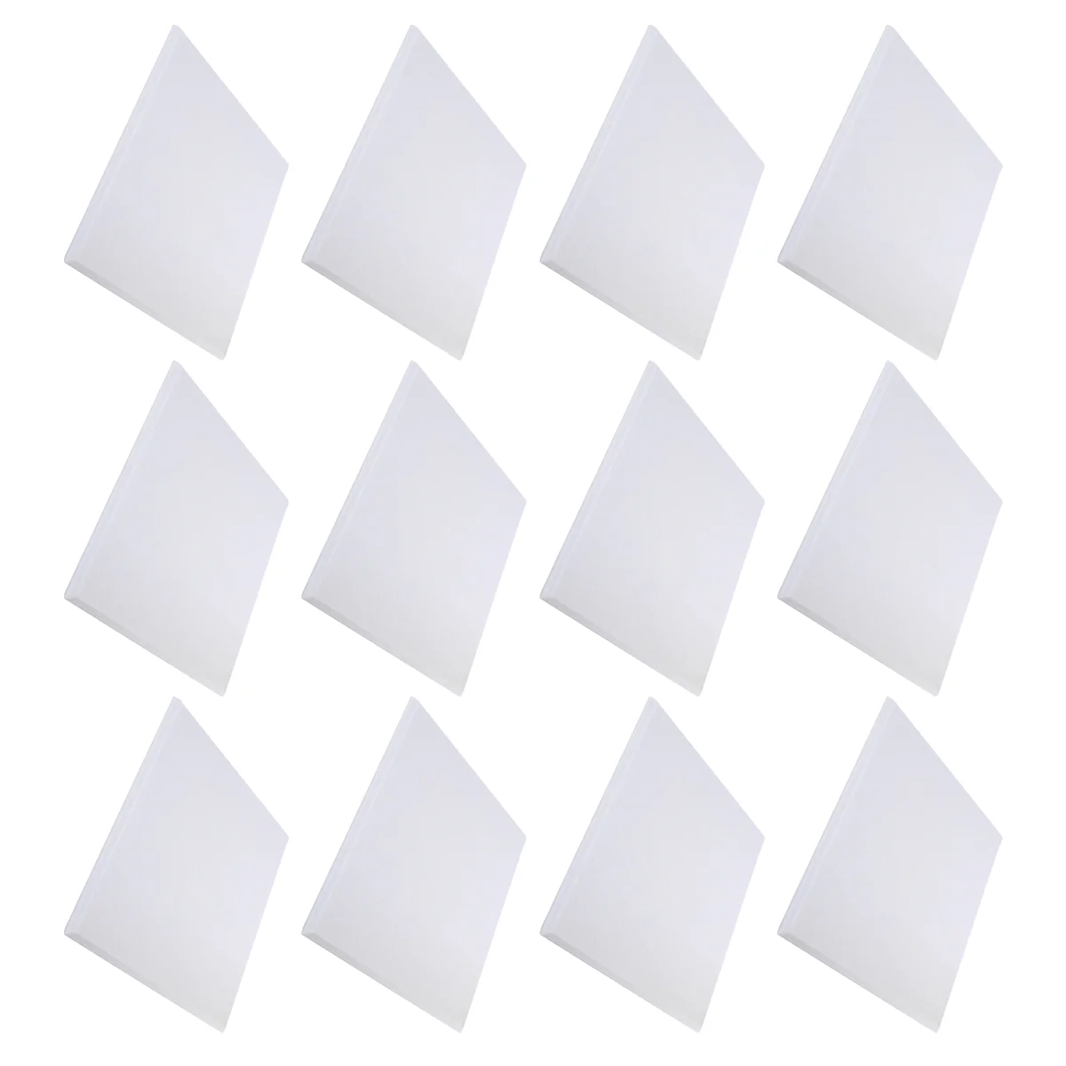 Paneles acústicos autoadhesivos AA84, paquete de 12, acolchado a prueba de sonido de 12x12x0,4 pulgadas, panel absorbente de sonido para el hogar, blanco