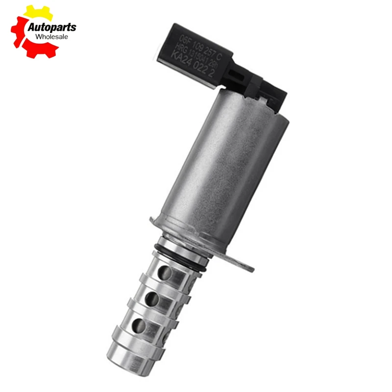 06F 109257 Válvula solenóide variável de sincronização do motor c, válvula vvt para audi/vw a3 a4 tt eos gti golf 2.0l, acessórios para carro 06f 109257 Um