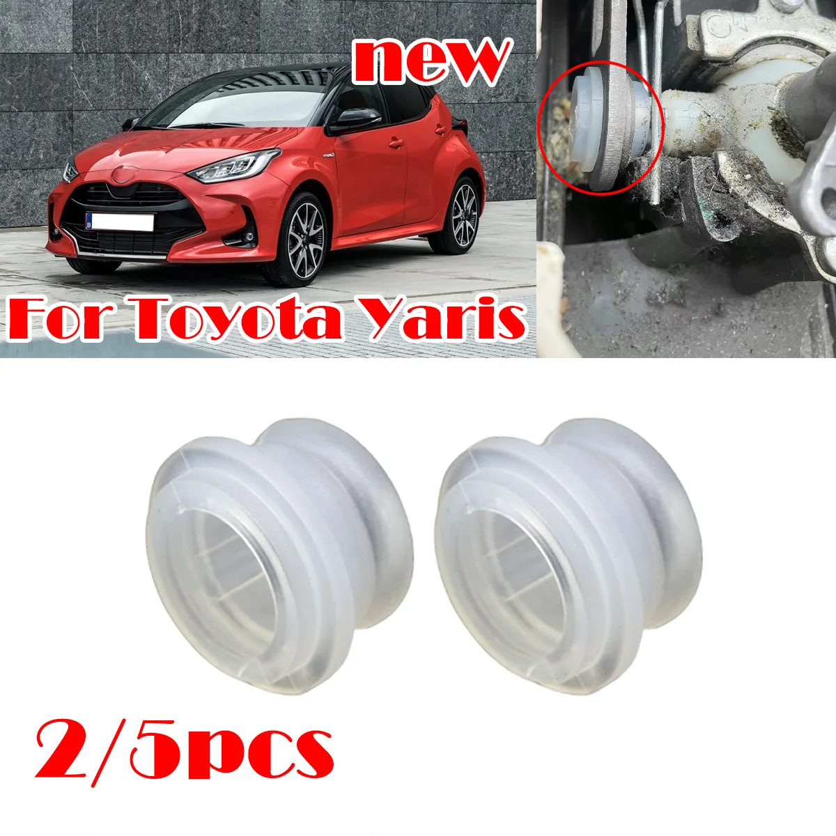 

5Pc Bushing Fix For Toyota Yaris Audi A3 Speed Gearbox Shift Lever Rubber Sleeve Shift Lever Apron Gearstick Manual Transmission