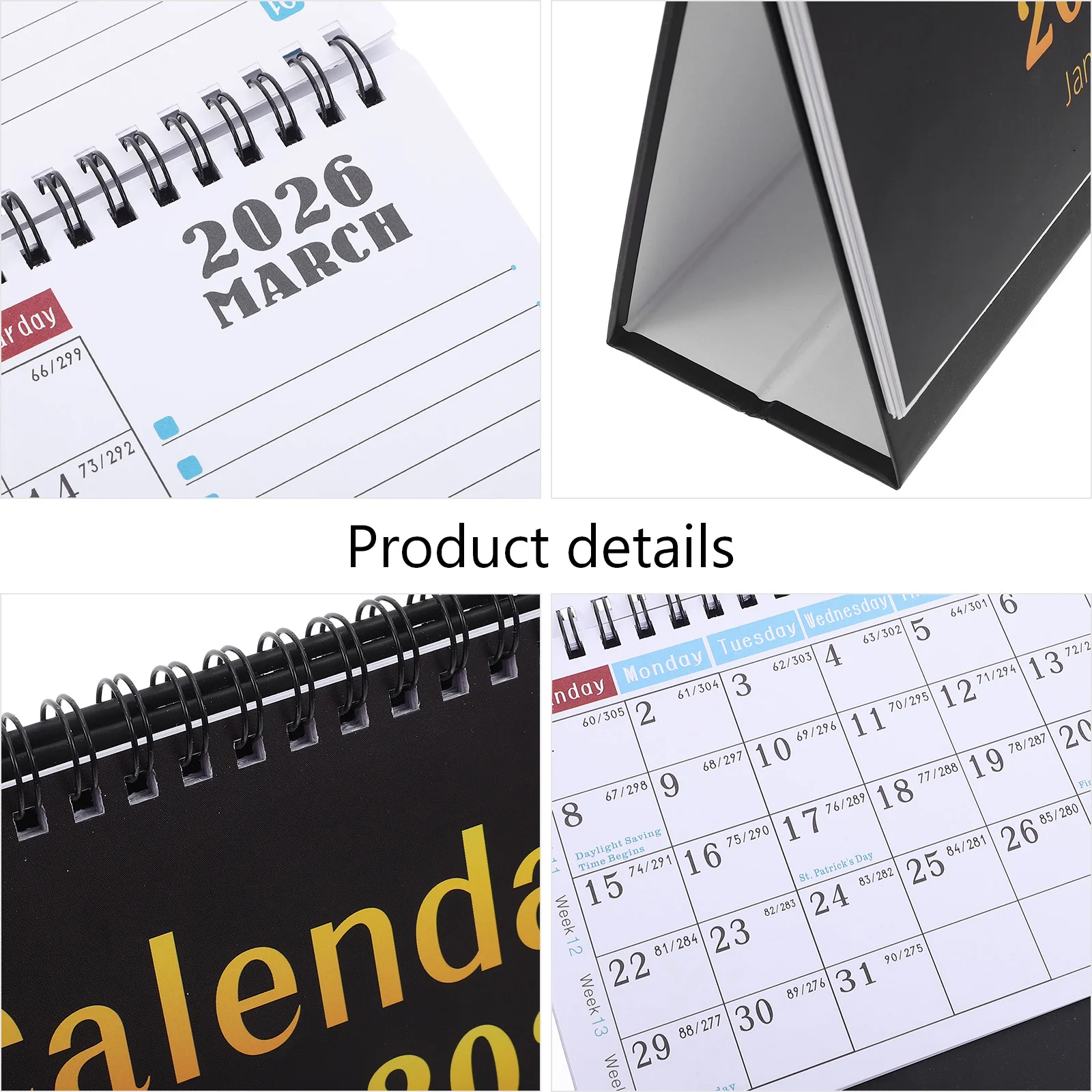 2026 أجندة مكتبية /رزنامة مكتبية صغيرة الدائمة الوجه مخطط شهري لمكتب مدرسة المعلم الجدول المنظم 2026-2027