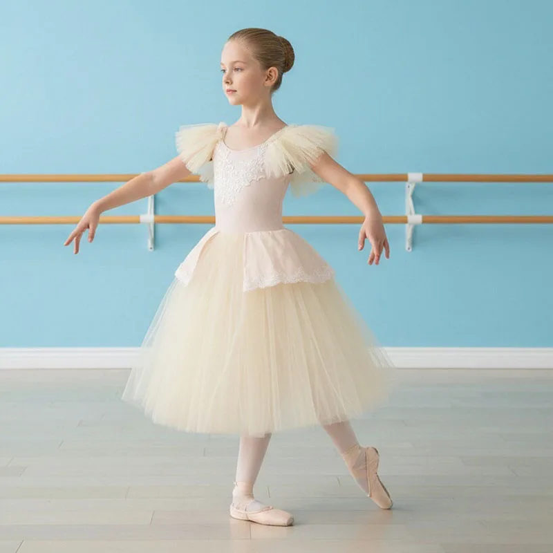 Vestido de Ballet Profesional para Adultos y Niñas, Tutú de Princesa para Bailarinas, Disfraz de Danza Escénica para Mujer, Estilo Platter Pancake, Lago de los Cisnes