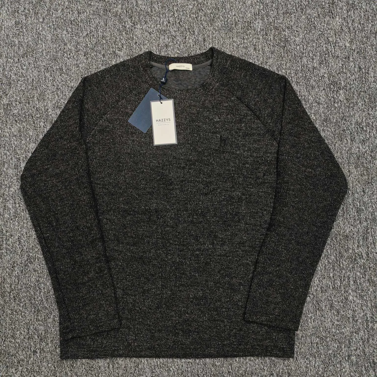 HAZZYS Men's Crewneck Sweatshirt Unisex Pullover Matching Couples Top Casual Fall Long Sleeve for Commute and Everyday Wear