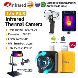 InfiRay T2S Plus Thermal Imaging Camera for Phone Floor Heating HVAC Electric Power PCB Circuit Repair Infrared Thermal Imager