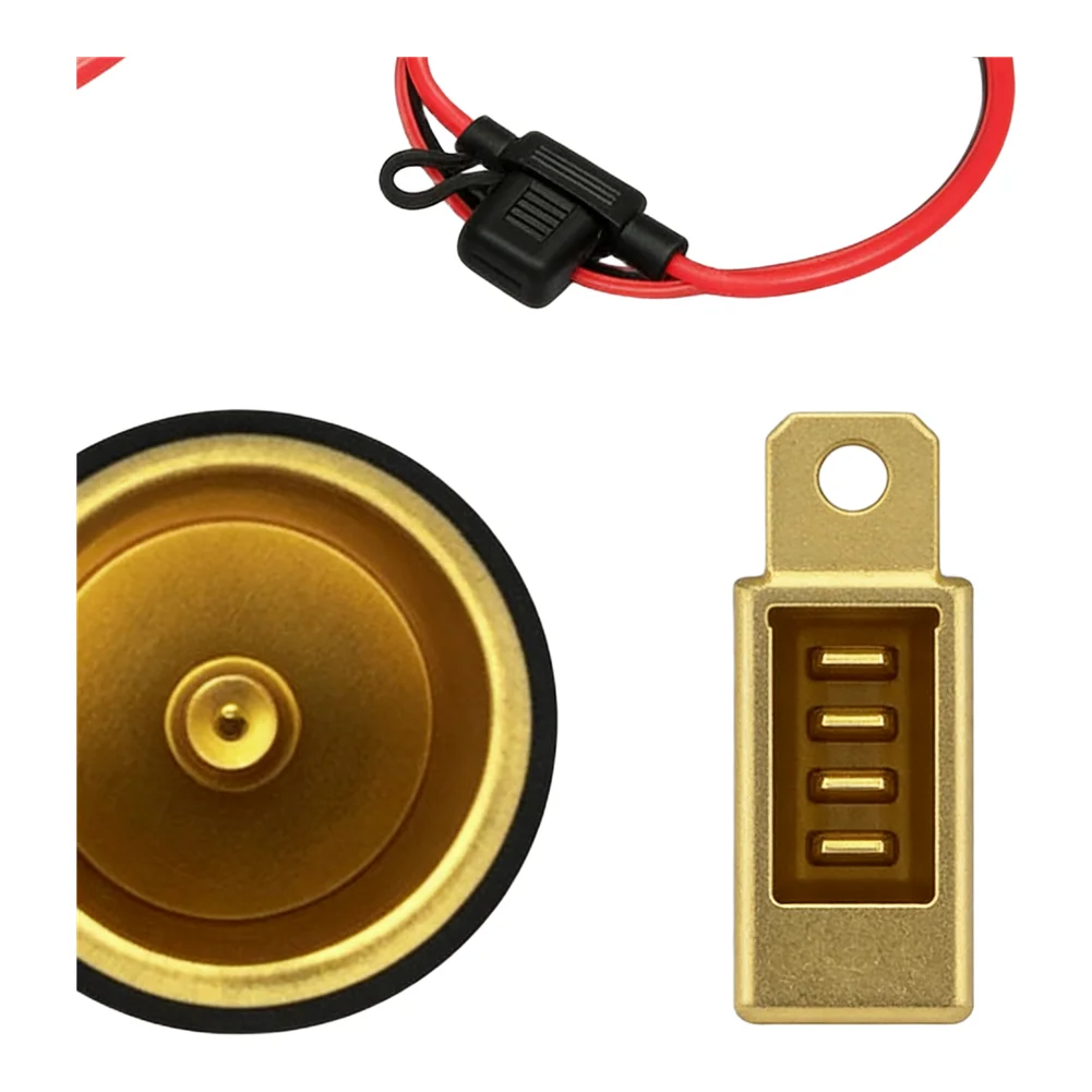 Reliable Car Charging Connector 12V Outlet DC Socket Connector 100CM 12V-24V Extension Cord For Car Center Console