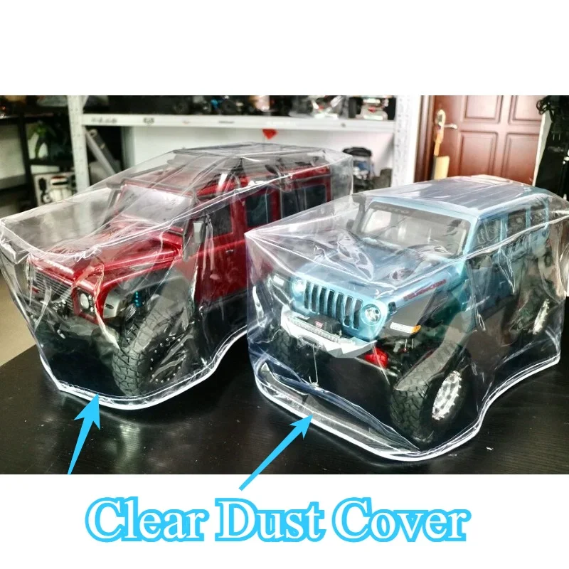 RC Vehicle Clear Dust Cover 1:10 1:8 Scale RC Crawler Static Display Protective Shell Shield customizable size Decor Accessories