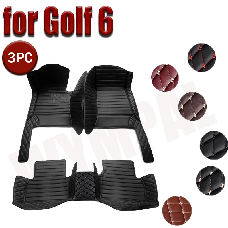 

Автомобильные напольные коврики для Golf 6 2012 2011 2010 2009, коврики, накладки на ножки, аксессуары для салона, педали, продукт, коврик для VW