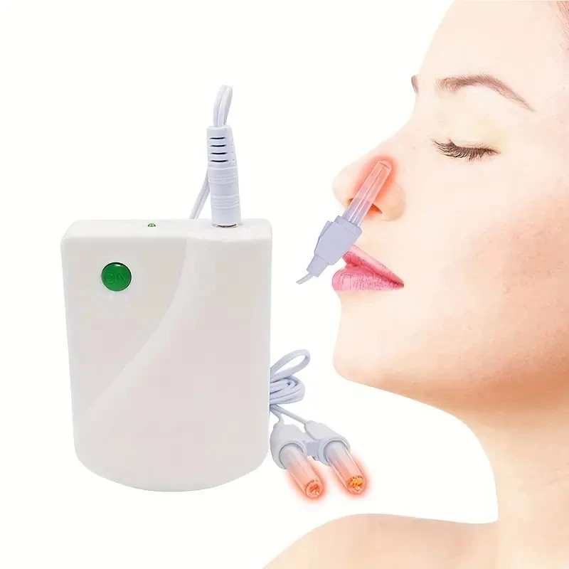 Dropshipping 1 PC Nose Care Rhinitis Sinusitis Cure Therapy Massage Hay Fever Low Frequency Pulse Laser Nose Health Care Machine