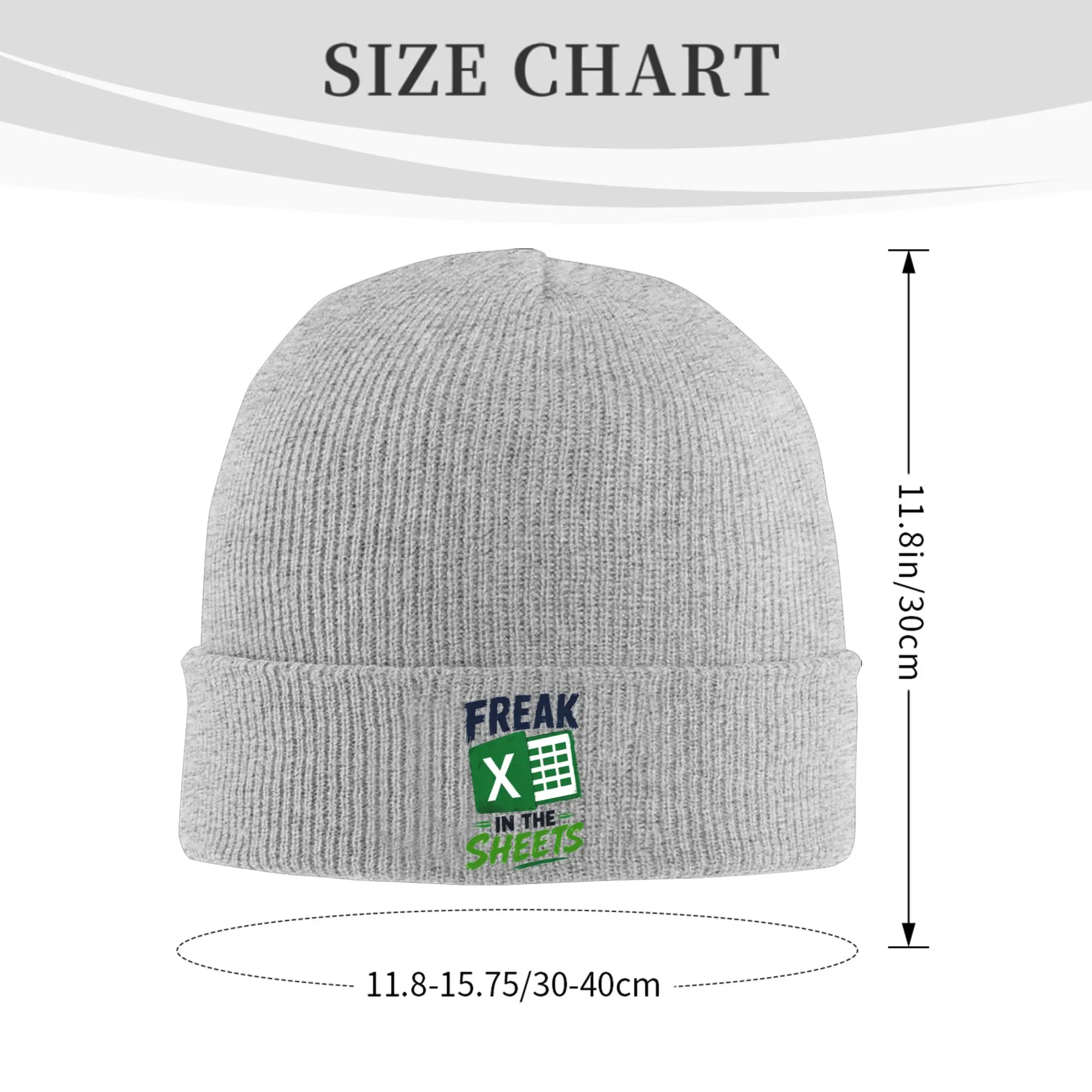 Freak In The Sheets Excel Spreadsheet Data Analyst Accountant Winter Skullies Beanies Hat Warm Autumn Knitted Hats Bonnet Caps