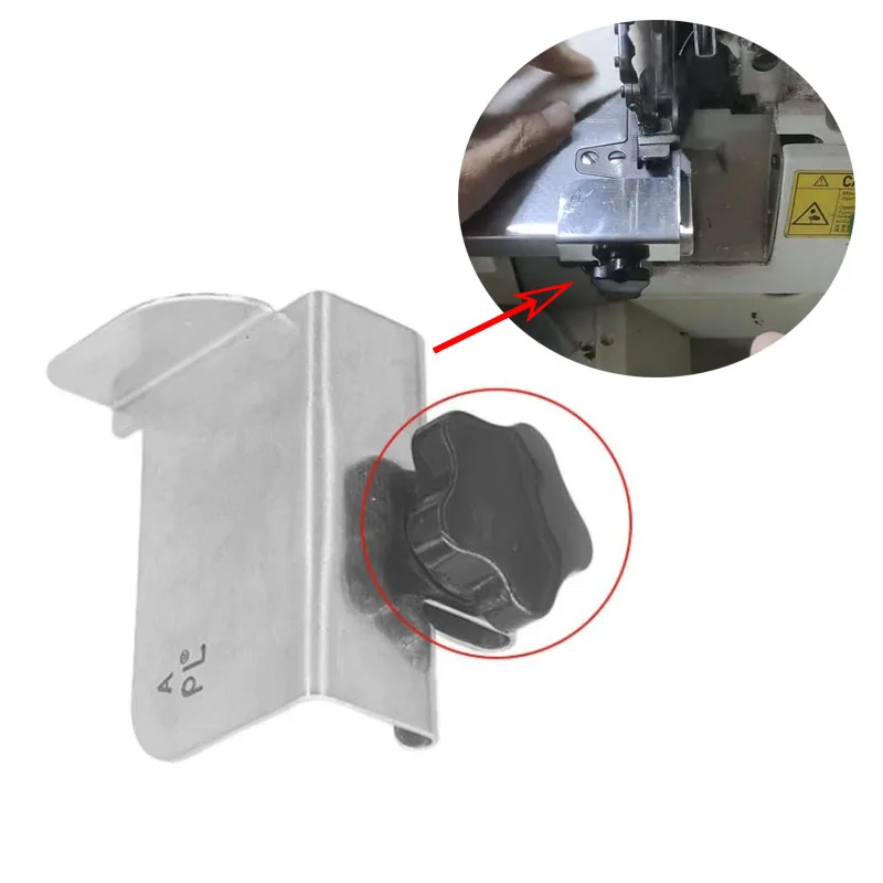 

Adjust Edge Gauge Rule, Seam Guide, Hemmer Guider, Hem Guider, Thin Material Anti-wrinkle for Industrial Overlock Sewing Machine