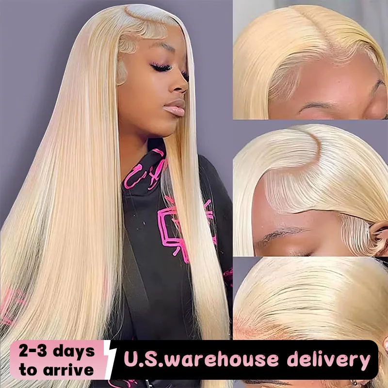 

30 40 Inch 250 Density Blonde 613 Lace Front Wigs 13x6 HD Lace Wig Transparent Frontal 13X4 Bone Straight Human Hair Wigs