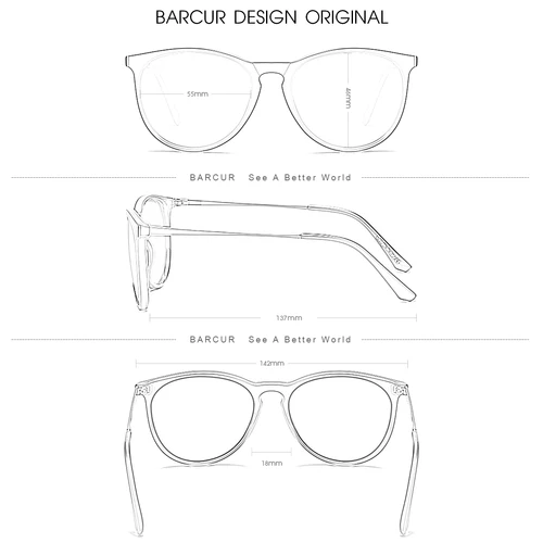 Imagen 2 del producto BARCUR gafas de sol polarizadas clásicas para hombres y mujeres esenciales para conducir al aire libre gafas de sol de ocio de negocios