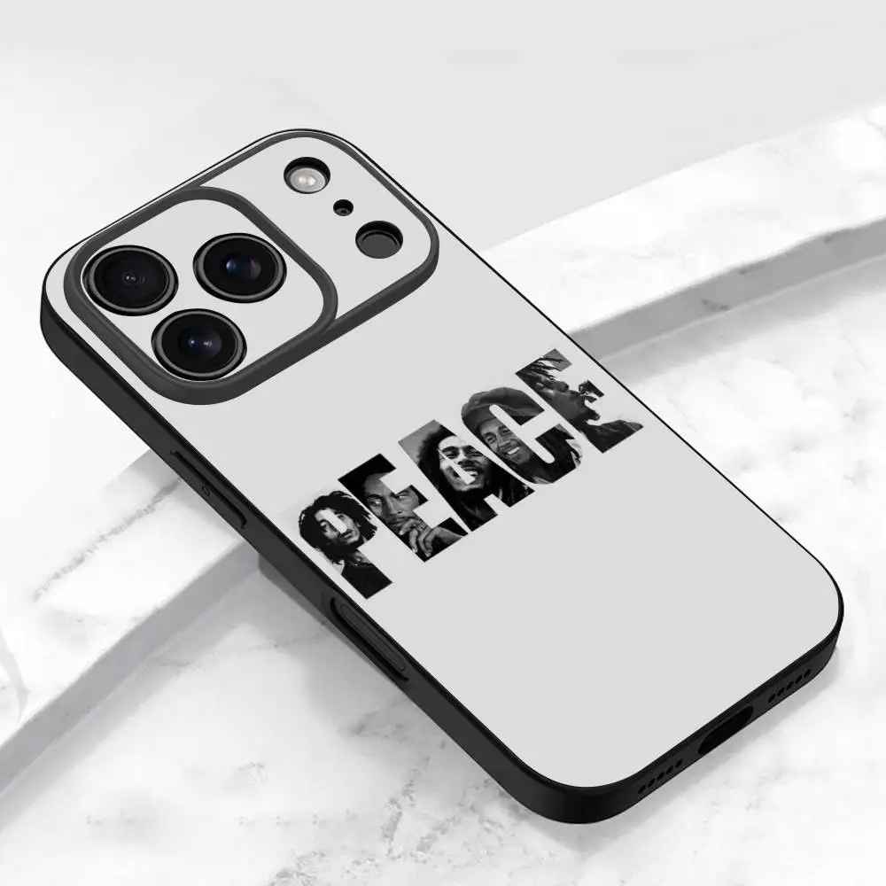 Чехол для телефона B-Bob Marley Exodus для iPhone 17,16,15,14,13,12,11,Pro,Max,Plus,E,Air,Mini Защитный черный чехол