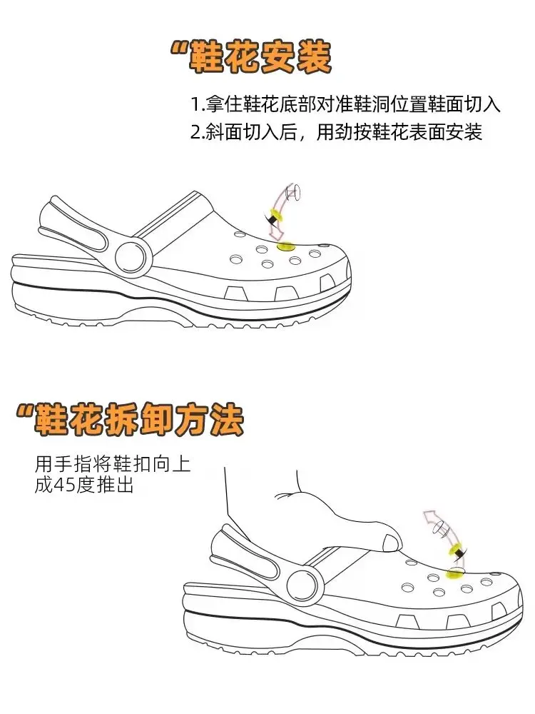 Jii-kawa Clog-Schuh-Schnalle DIY Cartoon-Puppe Lustige Neuheit Schuhblume Schuhoberflächen-Dekoration Zubehör Niedliches Ornament – Detail 2
